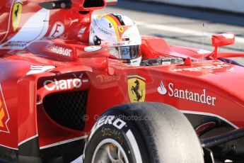 World © Octane Photographic Ltd. Scuderia Ferrari SF15-T– Sebastian Vettel. Sunday 22nd February 2015, F1 Winter test #2, Circuit de Barcelona Catalunya, Spain, Day 4. Digital Ref: 1191CB7B0747