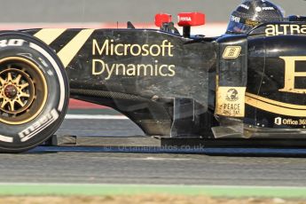 World © Octane Photographic Ltd. Lotus F1 Team E23 Hybrid – Romain Grosjean. Sunday 22nd February 2015, F1 Winter test #2, Circuit de Barcelona Catalunya, Spain, Day 4. Digital Ref :1191CB7B0938