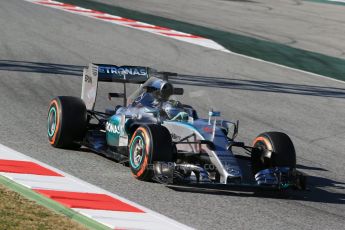 World © Octane Photographic Ltd. Mercedes AMG Petronas F1 W06 Hybrid – Nico Rosberg. Sunday 22nd February 2015, F1 Winter test #2, Circuit de Barcelona, Catalunya, Spain, Day 4. Digital Ref : 1191LB1D0075