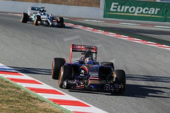 World © Octane Photographic Ltd. Scuderia Toro Rosso STR10 – Carlos Sainz Jnr. Sunday 22nd February 2015, F1 Winter test #2, Circuit de Barcelona, Catalunya, Spain, Day 4. Digital Ref: 1191LB1D0100