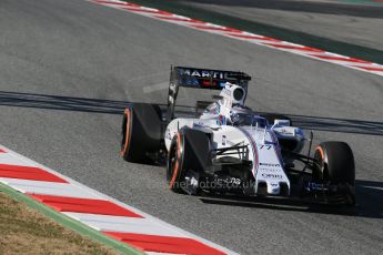 World © Octane Photographic Ltd. Williams Martini Racing FW37 – Valtteri Bottas. Sunday 22nd February 2015, F1 Winter test #2, Circuit de Barcelona, Catalunya, Spain, Day 4. Digital Ref: 1191LB1D0115