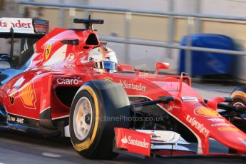 World © Octane Photographic Ltd. Scuderia Ferrari SF15-T– Sebastian Vettel. Sunday 22nd February 2015, F1 Winter testing, Circuit de Catalunya, Barcelona, Spain, Day 4. Digital Ref: 1191LB1D8959