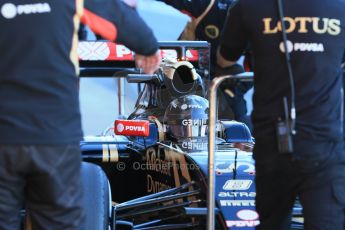 World © Octane Photographic Ltd. Lotus F1 Team E23 Hybrid – Romain Grosjean. Sunday 22nd February 2015, F1 Winter testing, Circuit de Catalunya, Barcelona, Spain, Day 4. Digital Ref : 1191LB1D9038
