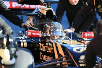 World © Octane Photographic Ltd. Lotus F1 Team E23 Hybrid – Romain Grosjean. Sunday 22nd February 2015, F1 Winter testing, Circuit de Catalunya, Barcelona, Spain, Day 4. Digital Ref : 1191LB1D9434