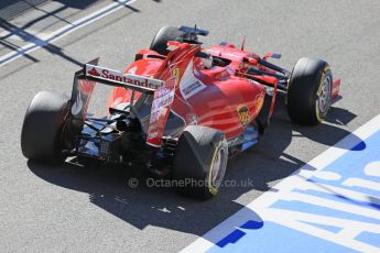 World © Octane Photographic Ltd. Scuderia Ferrari SF15-T– Sebastian Vettel. Sunday 22nd February 2015, F1 Winter test #2, Circuit de Barcelona, Catalunya, Spain, Day 4. Digital Ref: 1191LB1D9560