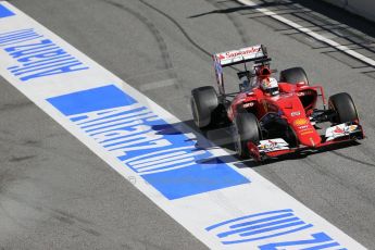 World © Octane Photographic Ltd. Scuderia Ferrari SF15-T– Sebastian Vettel. Sunday 22nd February 2015, F1 Winter test #2, Circuit de Barcelona, Catalunya, Spain, Day 4. Digital Ref: 1191LB1D9582