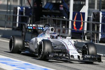 World © Octane Photographic Ltd. Williams Martini Racing FW37 – Valtteri Bottas. Sunday 22nd February 2015, F1 Winter test #2, Circuit de Barcelona, Catalunya, Spain, Day 4. Digital Ref: 1191LB1D9633
