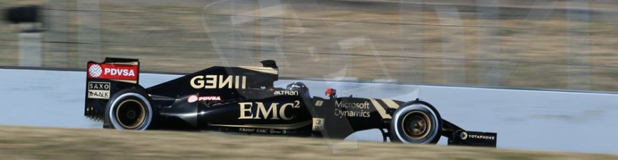 World © Octane Photographic Ltd. Lotus F1 Team E23 Hybrid – Romain Grosjean. Sunday 22nd February 2015, F1 Winter test #2, Circuit de Barcelona, Catalunya, Spain, Day 4. Digital Ref :1191LB1D9763