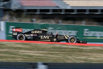 World © Octane Photographic Ltd. Lotus F1 Team E23 Hybrid – Romain Grosjean. Sunday 22nd February 2015, F1 Winter test #2, Circuit de Barcelona, Catalunya, Spain, Day 4. Digital Ref :1191LB1D9809