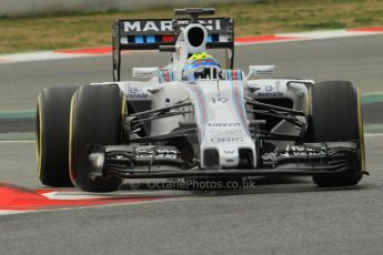 World © Octane Photographic Ltd. Williams Martini Racing FW37 – Felipe Massa Thursday 26th February 2015, F1 Winter test #3, Circuit de Barcelona-Catalunya, Spain Test 2 Day 1. Digital Ref : 1192CB1L0099