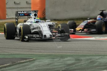 World © Octane Photographic Ltd. Williams Martini Racing FW37 – Felipe Massa Thursday 26th February 2015, F1 Winter test #3, Circuit de Barcelona-Catalunya, Spain Test 2 Day 1. Digital Ref : 1192CB1L0287