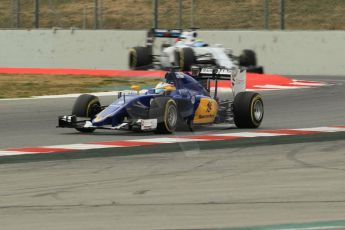 World © Octane Photographic Ltd. Sauber F1 Team C34-Ferrari – Marcus Ericsson. Thursday 26th February 2015, F1 Winter test #3, Circuit de Barcelona-Catalunya, Spain Test 2 Day 1. Digital Ref : 1192CB1L0426