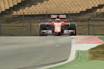 World © Octane Photographic Ltd. Scuderia Ferrari SF15-T– Kimi Raikkonen.  Thursday 26th February 2015, F1 Winter test #3, Circuit de Barcelona-Catalunya, Spain Test 2 Day 1. Digital Ref : 1192CB1L0526