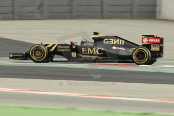 World © Octane Photographic Ltd. Lotus F1 Team E23 Hybrid – Romain Grosjean. Thursday 26th February 2015, F1 Winter test #3, Circuit de Barcelona-Catalunya, Spain Test 2 Day 1. Digital Ref : 1192CB1L0585