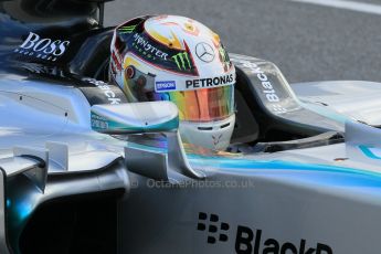 World © Octane Photographic Ltd. Mercedes AMG Petronas F1 W06 Hybrid – Lewis Hamilton. Thursday 26th February 2015, F1 Winter test #3, Circuit de Barcelona-Catalunya, Spain Test 2 Day 1. Digital Ref : 1192CB1L9716