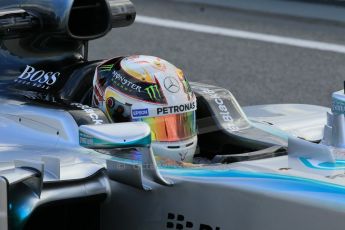 World © Octane Photographic Ltd. Mercedes AMG Petronas F1 W06 Hybrid – Lewis Hamilton. Thursday 26th February 2015, F1 Winter test #3, Circuit de Barcelona-Catalunya, Spain Test 2 Day 1. Digital Ref : 1192CB1L9725