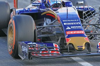 World © Octane Photographic Ltd. Scuderia Toro Rosso STR10 – Carlos Sainz Jnr. Thursday 26th February 2015, F1 Winter test #3, Circuit de Barcelona-Catalunya, Spain Day 1. Digital Ref : 1192CB1L9839