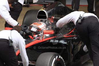 World © Octane Photographic Ltd. McLaren Honda MP4/30 - Jenson Button. Thursday 26th February 2015, F1 Winter test #3, Circuit de Barcelona-Catalunya, Spain Test 2 Day 1. Digital Ref: 1192CB7B0984