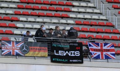 World © Octane Photographic Ltd. Mercedes AMG Petronas F1 – Lewis Hamilton fans. Thursday 26th February 2015, F1 Winter test #3, Circuit de Barcelona-Catalunya, Spain Test 2 Day 1. Digital Ref : 1192LB1D0135