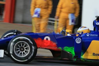 World © Octane Photographic Ltd. Sauber F1 Team C34-Ferrari – Marcus Ericsson. Thursday 26th February 2015, F1 Winter test #3, Circuit de Barcelona-Catalunya, Spain Test 2 Day 1. Digital Ref : 1192LB1D0178