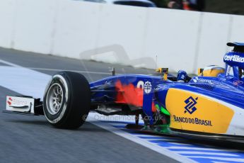 World © Octane Photographic Ltd. Sauber F1 Team C34-Ferrari – Marcus Ericsson. Thursday 26th February 2015, F1 Winter test #3, Circuit de Barcelona-Catalunya, Spain Test 2 Day 1. Digital Ref : 1192LB1D0187