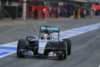 World © Octane Photographic Ltd. Mercedes AMG Petronas F1 W06 Hybrid – Lewis Hamilton. Thursday 26th February 2015, F1 Winter test #3, Circuit de Barcelona-Catalunya, Spain Test 2 Day 1. Digital Ref : 1192LB1D0252