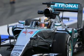 World © Octane Photographic Ltd. Mercedes AMG Petronas F1 W06 Hybrid – Lewis Hamilton. Thursday 26th February 2015, F1 Winter test #3, Circuit de Barcelona-Catalunya, Spain Test 2 Day 1. Digital Ref : 1192LB1D0263