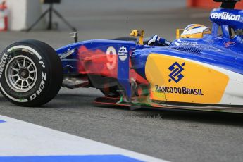 World © Octane Photographic Ltd. Sauber F1 Team C34-Ferrari – Marcus Ericsson. Thursday 26th February 2015, F1 Winter test #3, Circuit de Barcelona-Catalunya, Spain Test 2 Day 1. Digital Ref : 1192LB1D0287