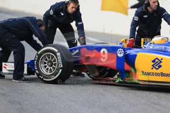 World © Octane Photographic Ltd. Sauber F1 Team C34-Ferrari – Marcus Ericsson. Thursday 26th February 2015, F1 Winter test #3, Circuit de Barcelona-Catalunya, Spain Test 2 Day 1. Digital Ref : 1192LB1D0307