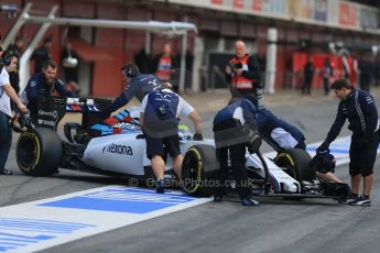 World © Octane Photographic Ltd. Williams Martini Racing FW37 – Felipe Massa Thursday 26th February 2015, F1 Winter test #3, Circuit de Barcelona-Catalunya, Spain Test 2 Day 1. Digital Ref : 1192LB1D0311