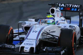 World © Octane Photographic Ltd. Williams Martini Racing FW37 – Felipe Massa Thursday 26th February 2015, F1 Winter test #3, Circuit de Barcelona-Catalunya, Spain Test 2 Day 1. Digital Ref : 1192LB1D0510