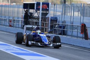 World © Octane Photographic Ltd. Sauber F1 Team C34-Ferrari – Marcus Ericsson. Thursday 26th February 2015, F1 Winter test #3, Circuit de Barcelona-Catalunya, Spain Test 2 Day 1. Digital Ref : 1192LB1D0547