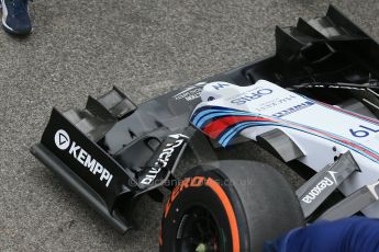 World © Octane Photographic Ltd. Williams Martini Racing FW37 – Felipe Massa Thursday 26th February 2015, F1 Winter test #3, Circuit de Barcelona-Catalunya, Spain Test 2 Day 1. Digital Ref : 1192LB1D0616