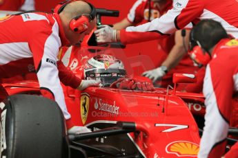 World © Octane Photographic Ltd. Scuderia Ferrari SF15-T– Kimi Raikkonen.  Thursday 26th February 2015, F1 Winter test #3, Circuit de Barcelona-Catalunya, Spain Test 2 Day 1. Digital Ref : 1192LB1D1057