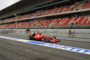 World © Octane Photographic Ltd. Scuderia Ferrari SF15-T– Kimi Raikkonen. Thursday 26th February 2015, F1 Winter test #3, Circuit de Barcelona-Catalunya, Spain Test 2 Day 1. Digital Ref : 1192LB7B1076