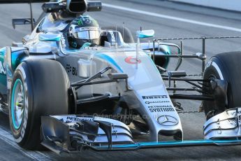 World © Octane Photographic Ltd. Mercedes AMG Petronas F1 W06 Hybrid – Nico Rosberg. Friday 27th February 2015, F1 Winter test #3, Circuit de Barcelona-Catalunya, Spain Test 2 Day 2. Digital Ref : 1193CB1L0723