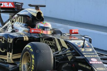 World © Octane Photographic Ltd. Lotus F1 Team E23 Hybrid – Pastor Maldonado. Friday 27th February 2015, F1 Winter test #3, Circuit de Barcelona-Catalunya, Spain Test 2 Day 2. Digital Ref : 1193CB1L0756