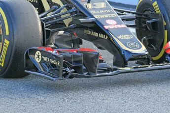 World © Octane Photographic Ltd. Lotus F1 Team E23 Hybrid – Pastor Maldonado. Friday 27th February 2015, F1 Winter test #3, Circuit de Barcelona-Catalunya, Spain Test 2 Day 2. Digital Ref : 1193CB1L0759