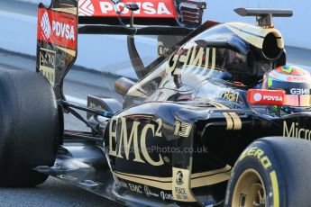 World © Octane Photographic Ltd. Lotus F1 Team E23 Hybrid – Pastor Maldonado. Friday 27th February 2015, F1 Winter test #3, Circuit de Barcelona-Catalunya, Spain Test 2 Day 2. Digital Ref : 1193CB1L0761