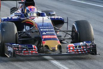 World © Octane Photographic Ltd. Scuderia Toro Rosso STR10 – Max Verstappen. Friday 27th February 2015, F1 Winter test #3, Circuit de Barcelona-Catalunya, Spain Test 2 Day 2. Digital Ref : 1193CB1L0767