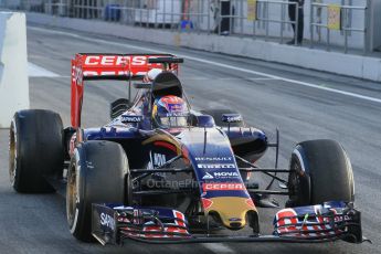 World © Octane Photographic Ltd. Scuderia Toro Rosso STR10 – Max Verstappen. Friday 27th February 2015, F1 Winter test #3, Circuit de Barcelona-Catalunya, Spain Test 2 Day 2. Digital Ref : 1193CB1L0772