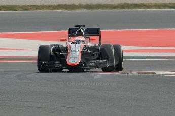 World © Octane Photographic Ltd. McLaren Honda MP4/30 – Jenson Button. Friday 27th February 2015, F1 Winter test #3, Circuit de Barcelona-Catalunya, Spain Test 2 Day 2. Digital Ref: 1193CB1L1006