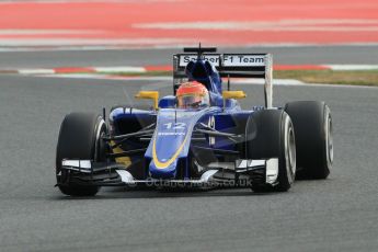 World © Octane Photographic Ltd. Sauber F1 Team C34-Ferrari – Felipe Nasr. Friday 27th February 2015, F1 Winter test #3, Circuit de Barcelona-Catalunya, Spain Test 2 Day 2. Digital Ref : 1193CB1L1024