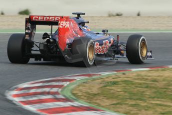 World © Octane Photographic Ltd. Scuderia Toro Rosso STR10 – Max Verstappen. Friday 27th February 2015, F1 Winter test #3, Circuit de Barcelona-Catalunya, Spain Test 2 Day 2. Digital Ref : 1193CB1L1037