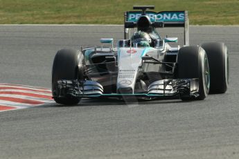 World © Octane Photographic Ltd. Mercedes AMG Petronas F1 W06 Hybrid – Nico Rosberg. Friday 27th February 2015, F1 Winter test #3, Circuit de Barcelona-Catalunya, Spain Test 2 Day 2. Digital Ref : 1193CB1L1225