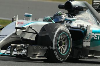 World © Octane Photographic Ltd. Mercedes AMG Petronas F1 W06 Hybrid – Nico Rosberg. Friday 27th February 2015, F1 Winter test #3, Circuit de Barcelona-Catalunya, Spain Test 2 Day 2. Digital Ref : 1193CB1L1292