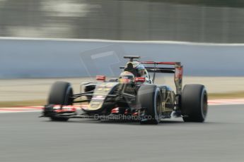 World © Octane Photographic Ltd. Lotus F1 Team E23 Hybrid – Pastor Maldonado. Friday 27th February 2015, F1 Winter test #3, Circuit de Barcelona-Catalunya, Spain Test 2 Day 2. Digital Ref : 1193CB1L1515