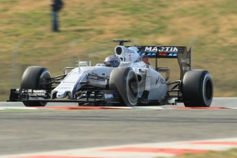 World © Octane Photographic Ltd. Williams Martini Racing FW37 – Valtteri Bottas. Saturday. Friday 27th February 2015, F1 Winter test #3, Circuit de Barcelona-Catalunya, Spain Test 2 Day 2. Digital Ref : 1193CB1L1667