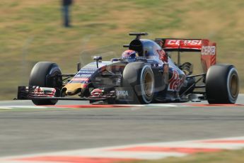 World © Octane Photographic Ltd. Scuderia Toro Rosso STR10 – Max Verstappen. Friday 27th February 2015, F1 Winter test #3, Circuit de Barcelona-Catalunya, Spain Test 2 Day 2. Digital Ref : 1193CB1L1679