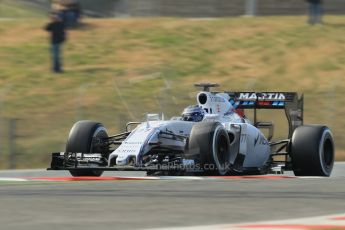 World © Octane Photographic Ltd. Williams Martini Racing FW37 – Valtteri Bottas. Saturday. Friday 27th February 2015, F1 Winter test #3, Circuit de Barcelona-Catalunya, Spain Test 2 Day 2. Digital Ref : 1193CB1L1682